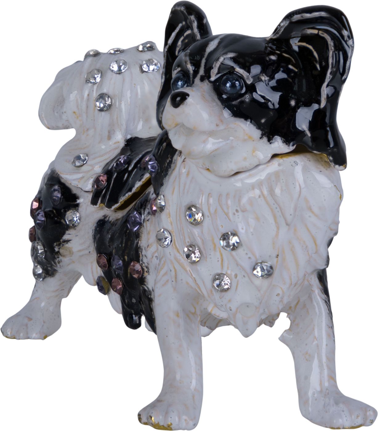 Шкатулка для драгоценностей со стразами Собачка Glasar 39-078