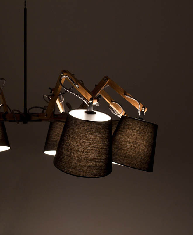 Люстра на штанге Arte Lamp A5700LM-8BK