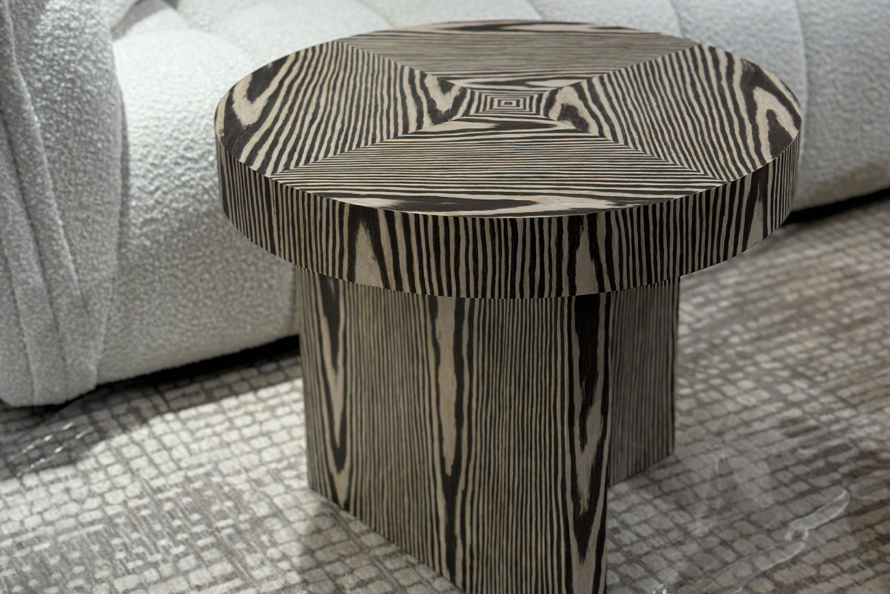 Столик журнальный Zebrano круглый Garda Decor 58DB-23180