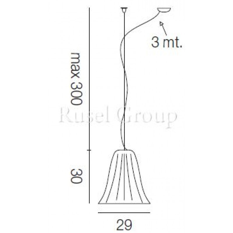 Подвесной светильник Vistosi GLORIA SP CAV D1