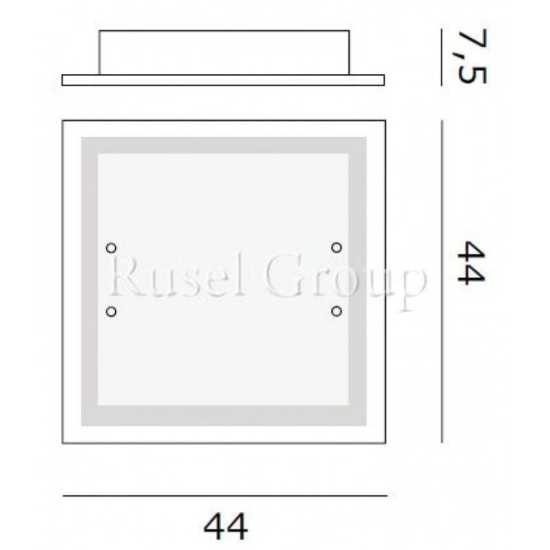 Настенно-потолочный светильник de MAJO QUADRA A/P 44