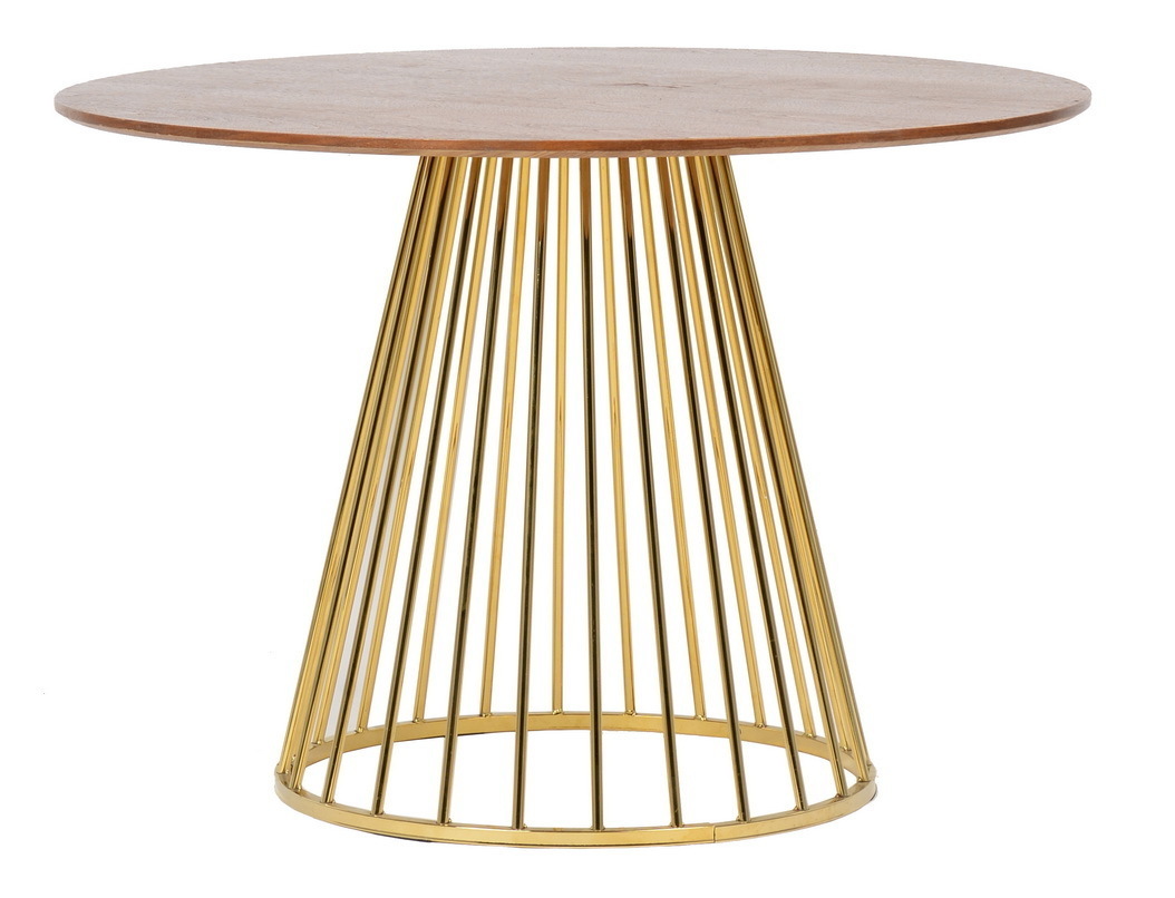 Стол Liverpool 100см, орех с золотистыми ножками Bradex Home FR 0317