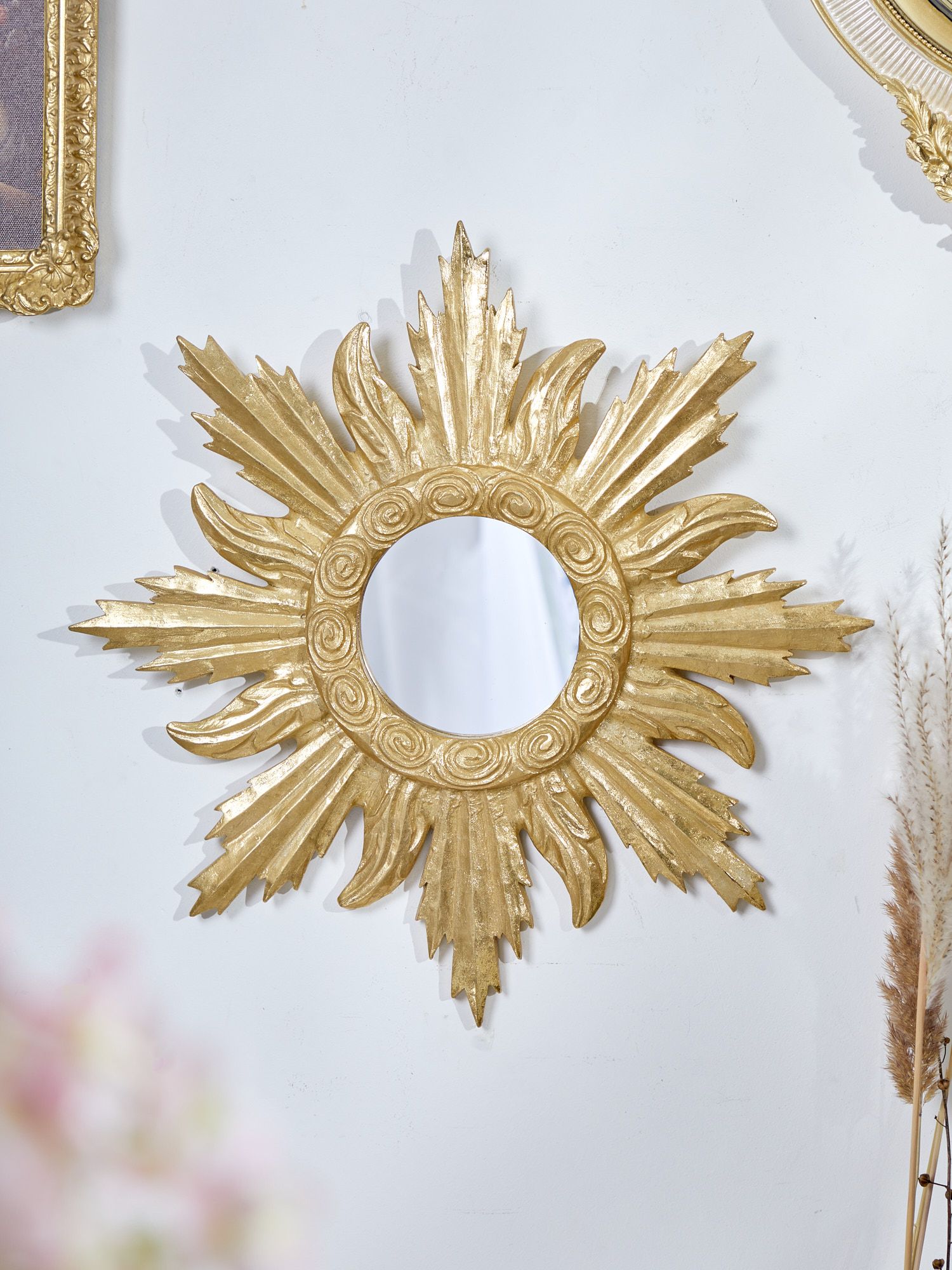 Зеркало настенное Солнце, под старину Glasar 28-346