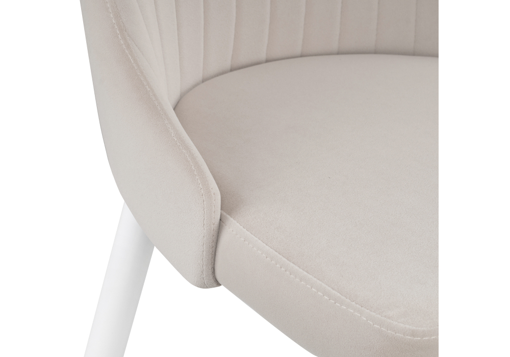 Стул Woodville Kora white / beige 15222