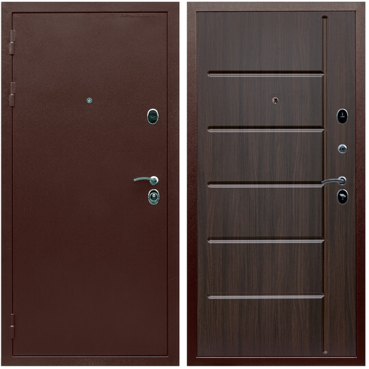 Дверь входная Graf Люкс ТП-70 Антик медь / МДФ 10 мм ФЛ-102 Эковенге