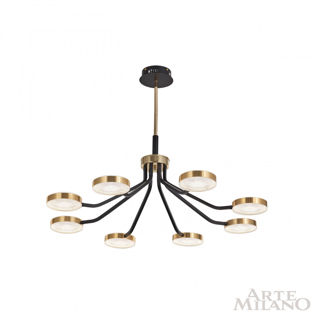 Люстра светодиодная 276079/8 BK/GD Arte Milano