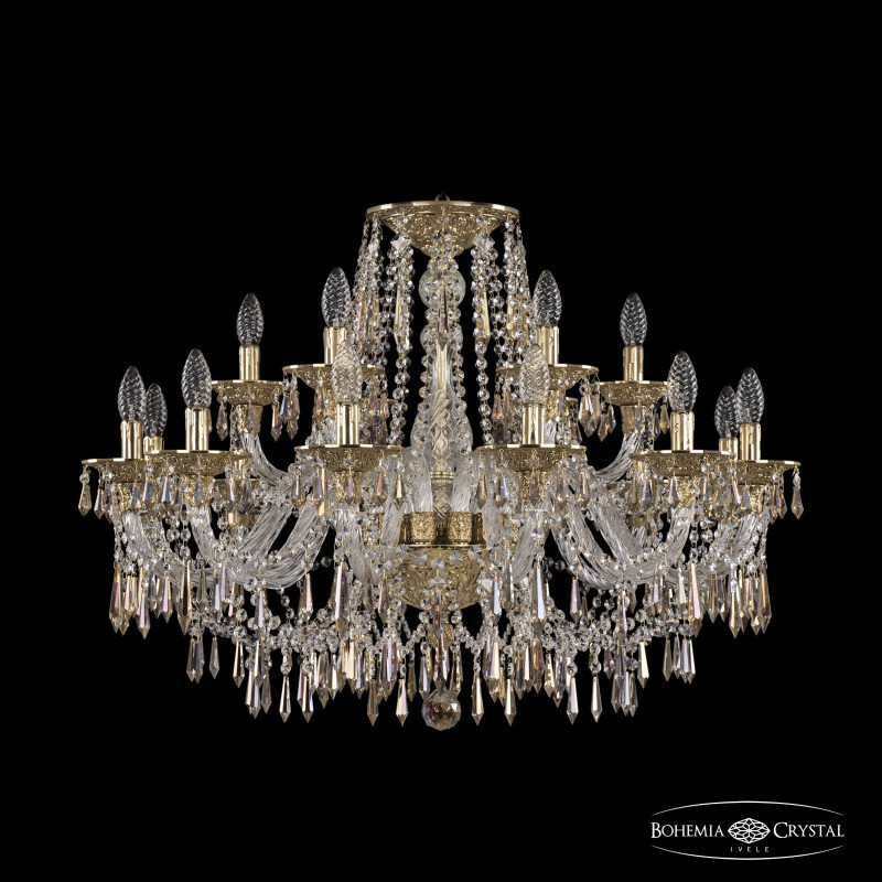 Подвесная люстра Bohemia Ivele Crystal 16103/12+6/300 G K801