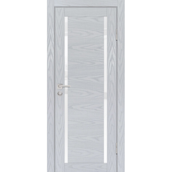 Межкомнатная дверь Graf PSM-9 белоснежный лакобель Дуб скай серый (2000 х 600)