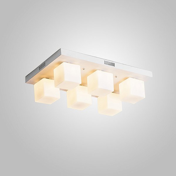 Подвесная люстра BOARD CUBE L6 White by ImperiumLoft