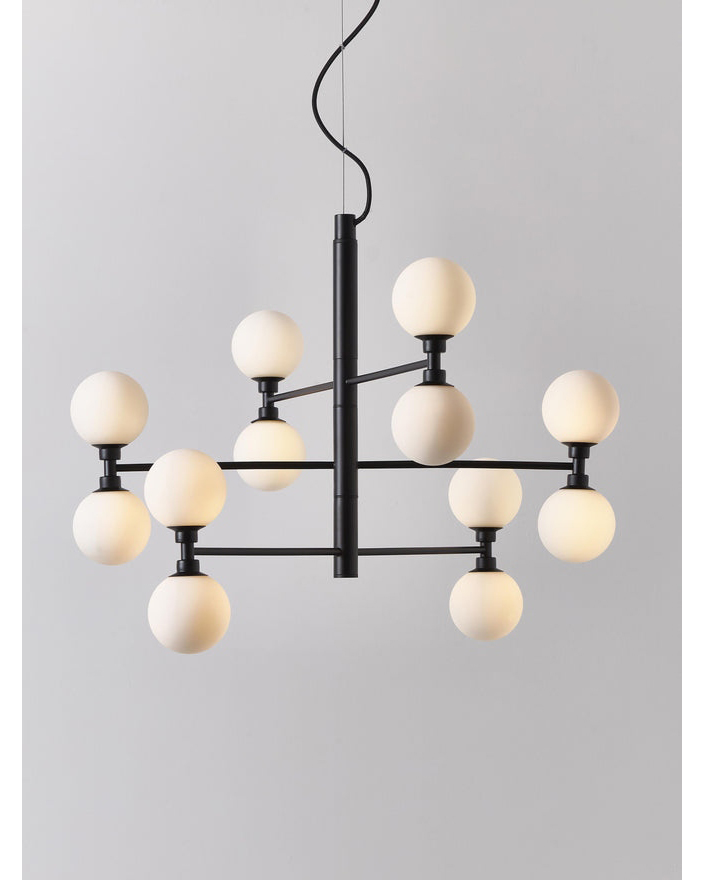 Чёрная люстра Гровер Louvre Home LCH030825SWL