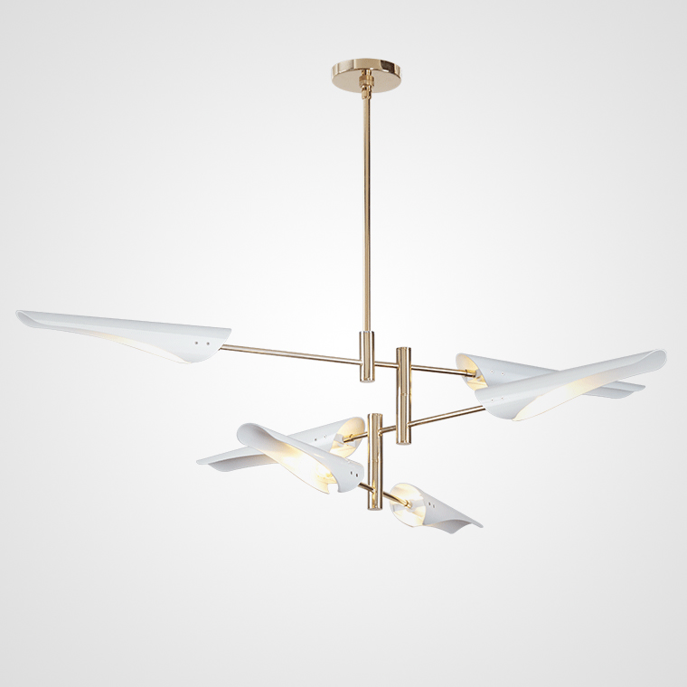 Люстра Cross cable no 407 D145 6 lights White by ImperiumLoft