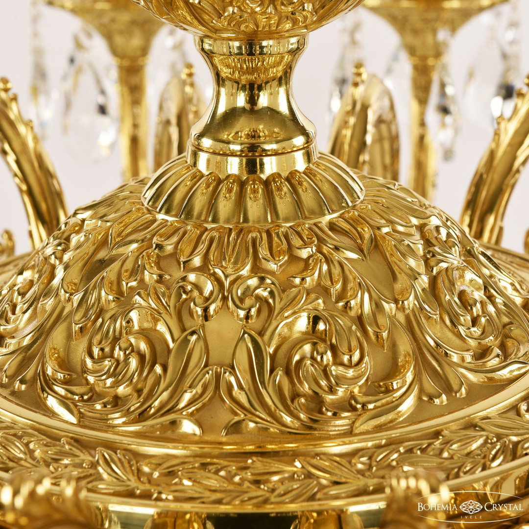 Люстра бронзовая с хрусталём 71201/16/360 A G