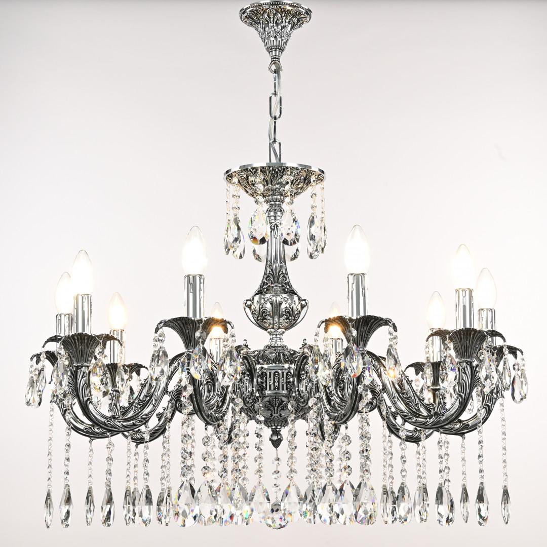 Люстра с хрустальными подвесками AL79101/10/250 A NB Bohemia Ivele Crystal