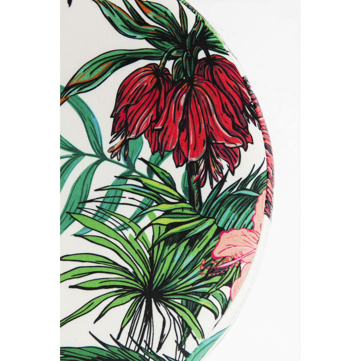 Пуф Cherry Jungle Brass Ø35 см KARE 83386