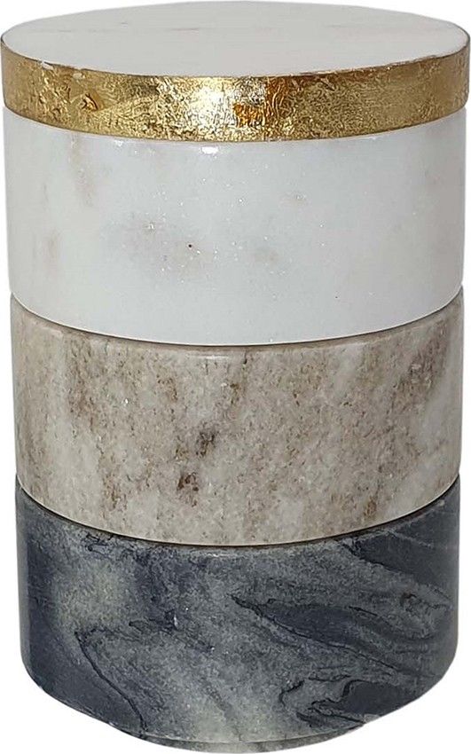 Шкатулка трехуровневая из мрамора, набор Glasar 78600-DS