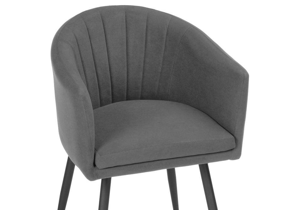 Стул Woodville Валета темно-серый / черный 464899