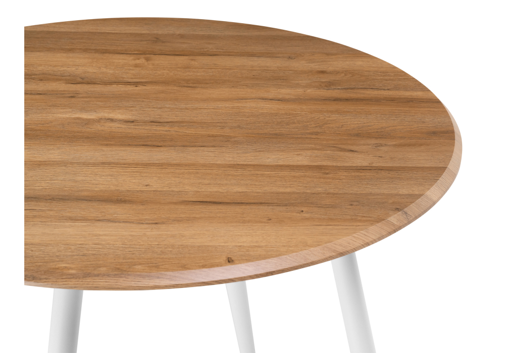 Стол деревянный Woodville Абилин 100 дуб вотан / белый матовый 507219