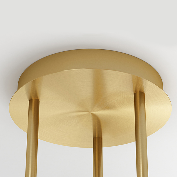 Потолочная люстра FABIANA L10 Brass Black by ImperiumLoft
