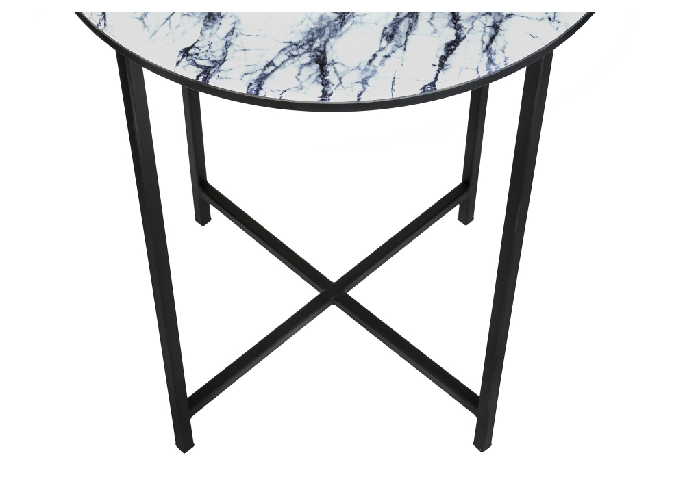 Журнальный стол Woodville Волопас белый мрамор 368678