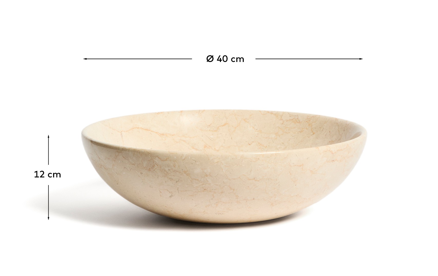 Раковина Darnen из бежевого мрамора Ø 40 см La Forma (ex Julia Grup)