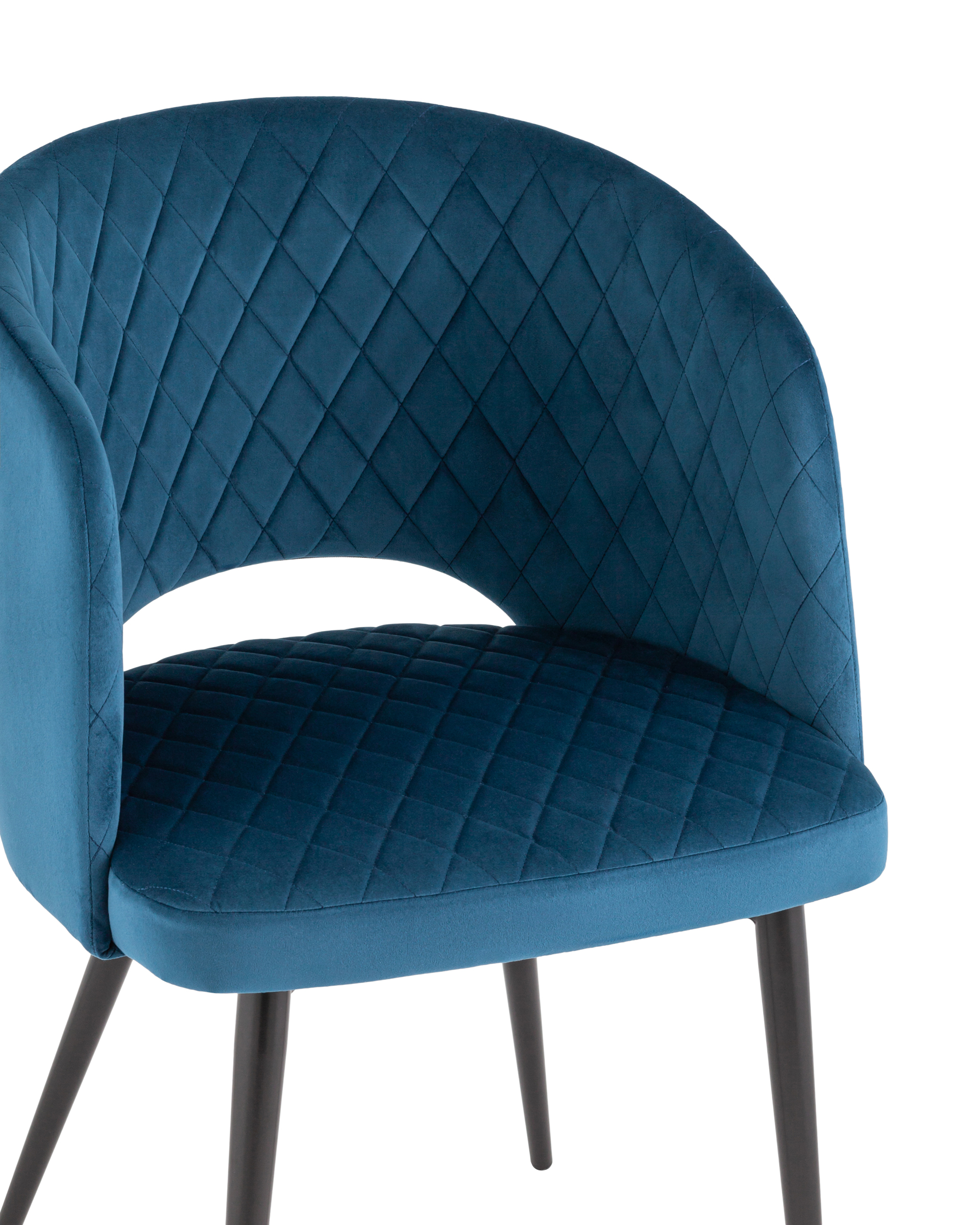 Стул-кресло Дарелл велюр синий Stool Group