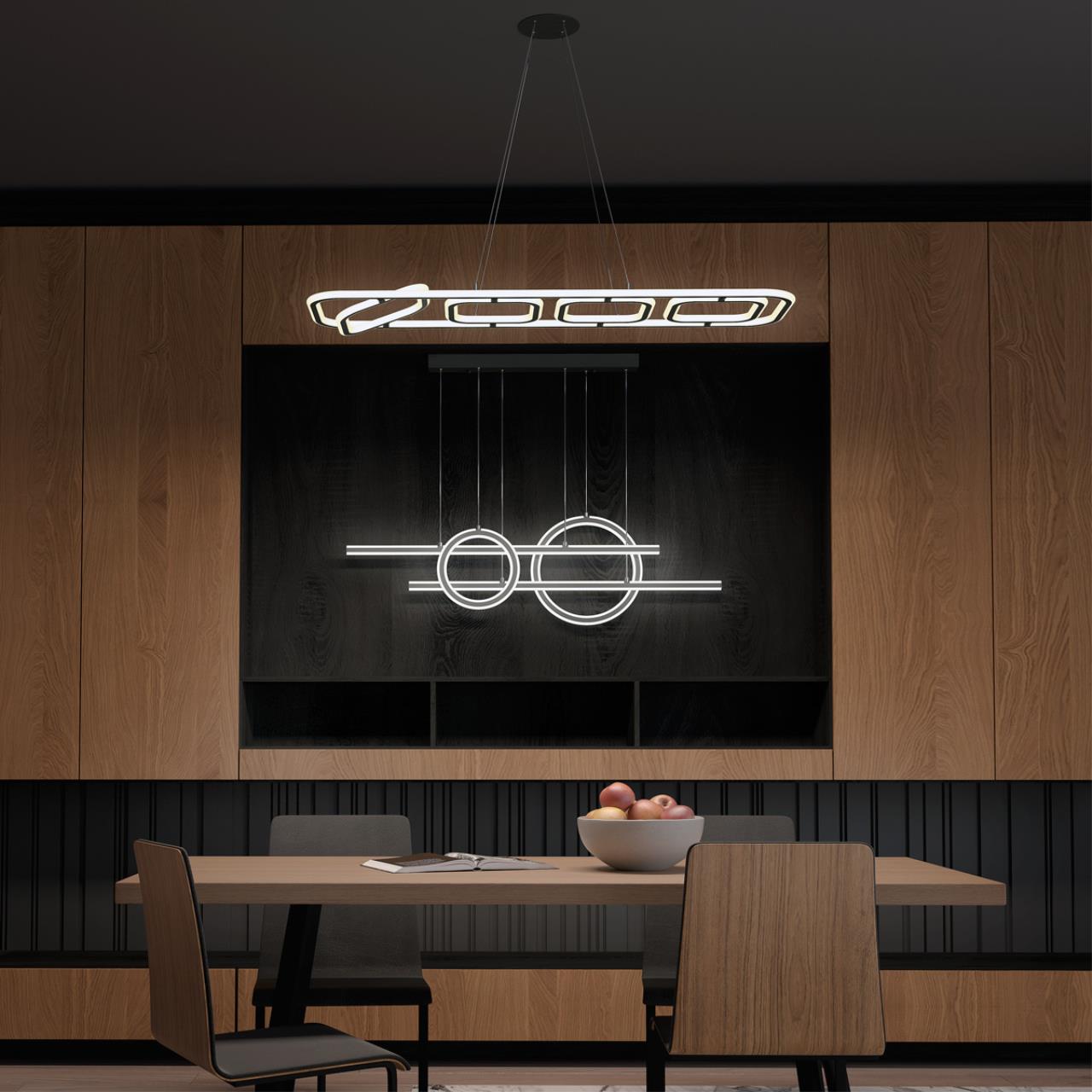 Светильник подвесной светодиодный диммируемый, в комплекте беспроводной пульт ДУ, длина провода 2м Novotech 359182