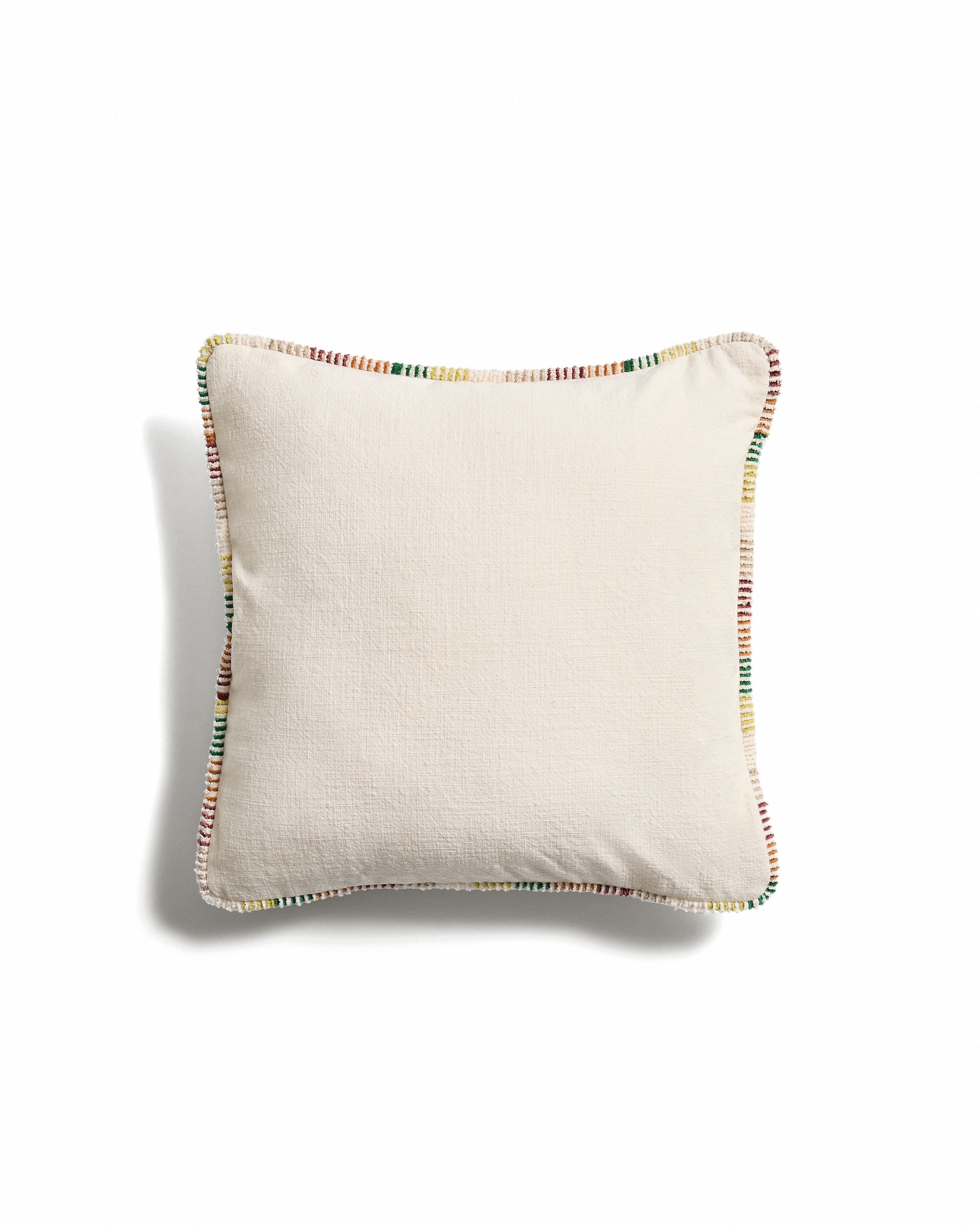 Чехол для подушки Enari из хлопка с разноцветной окантовкой, 50 x 50 см. La Forma 481229