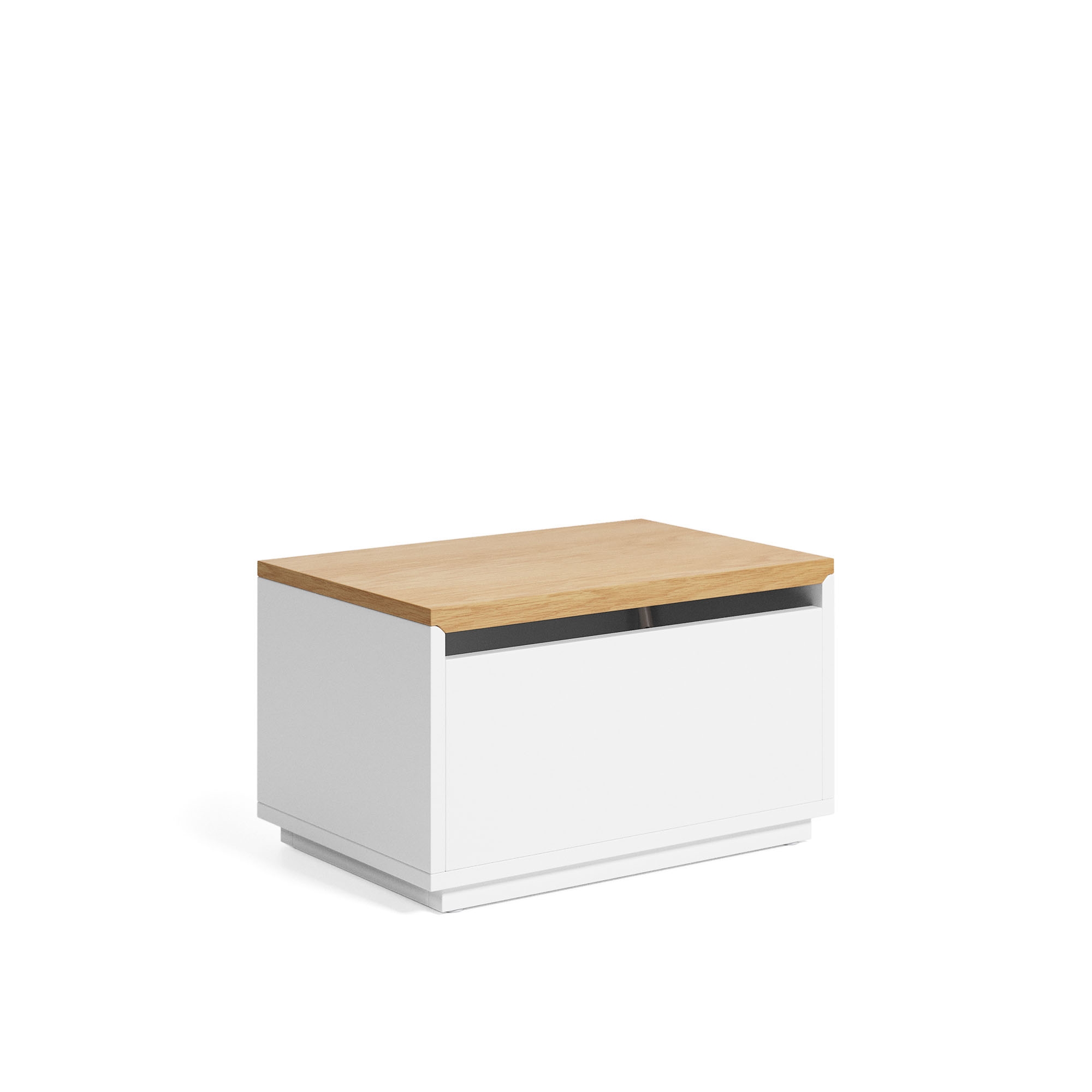 Abilen Сундук из шпона дуба и белого лака 60 x 40 см FSC 100% La Forma (ex Julia Grup)