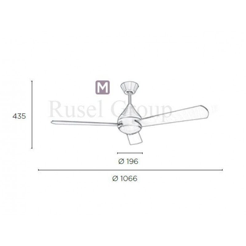 Потолочный вентилятор Leds C4 TUPAI DC