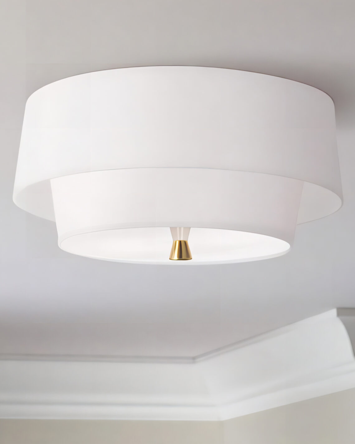 Белый потолочный светильник Вирджил Louvre Home P7553PB