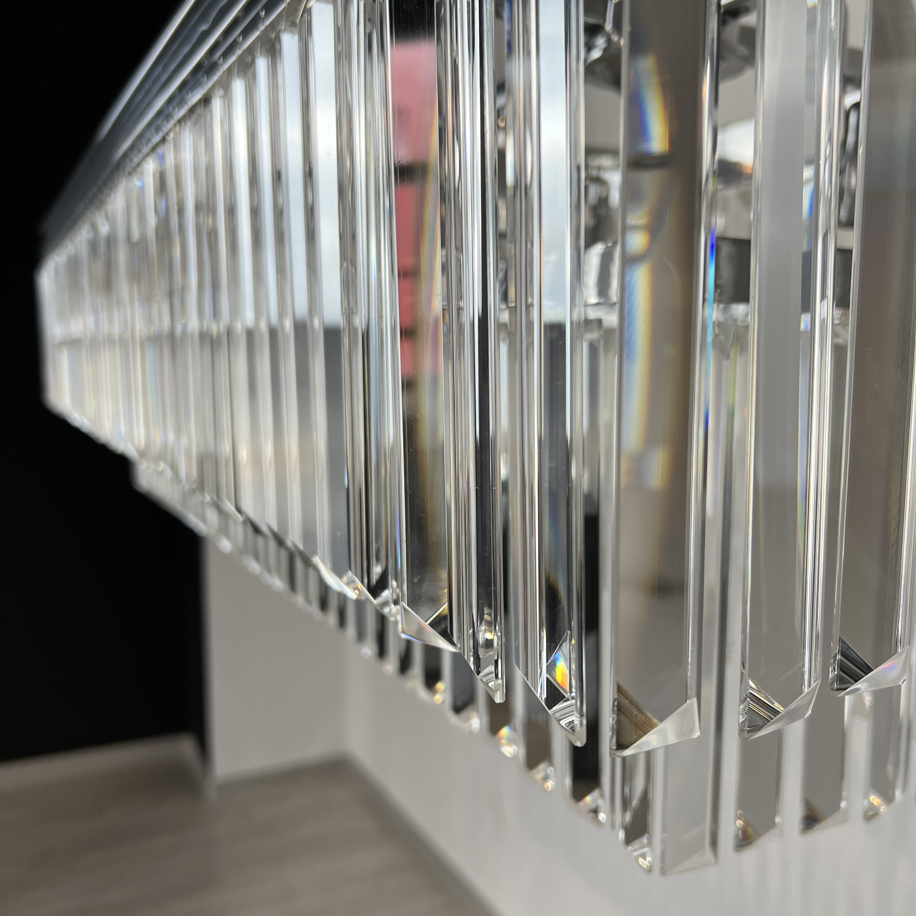 Люстра RH 1920S ODEON CLEAR GLASS FRINGE 120 chrome by ImperiumLoft