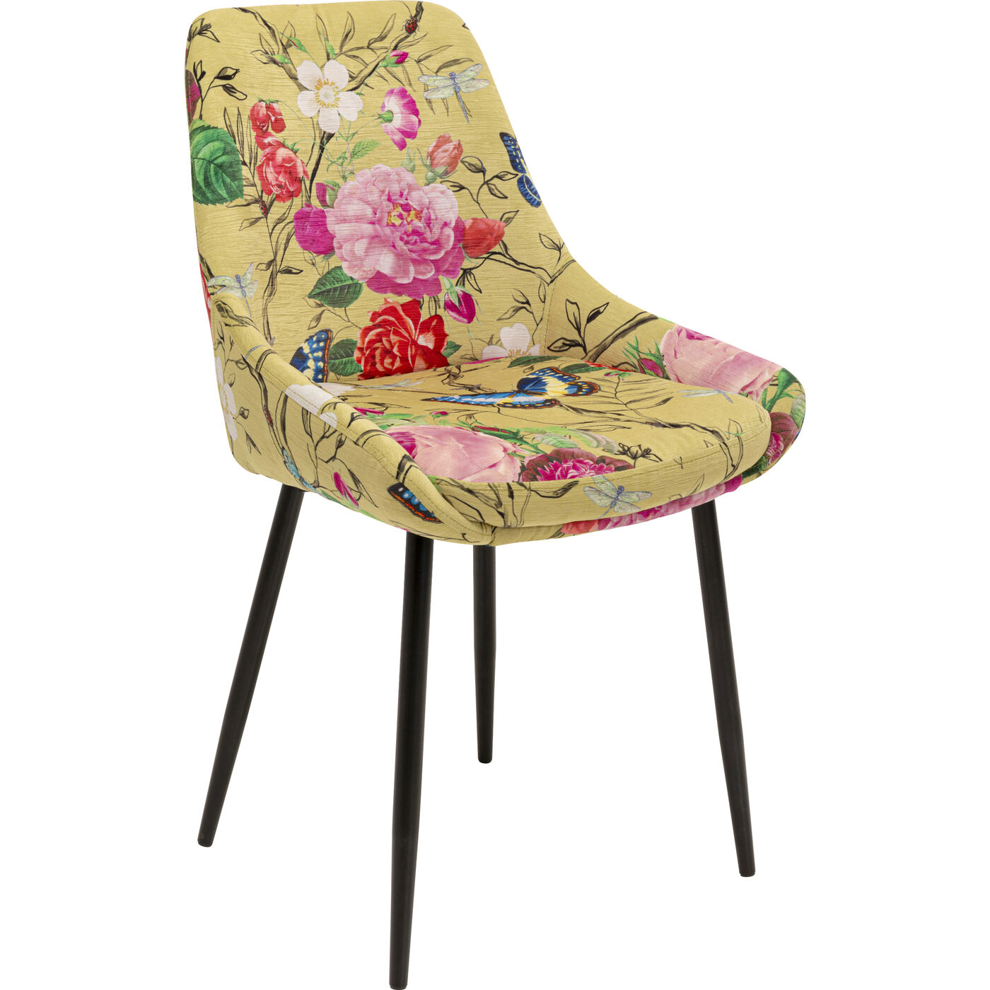 Стул East Side Flower Fever Yellow KARE 71131