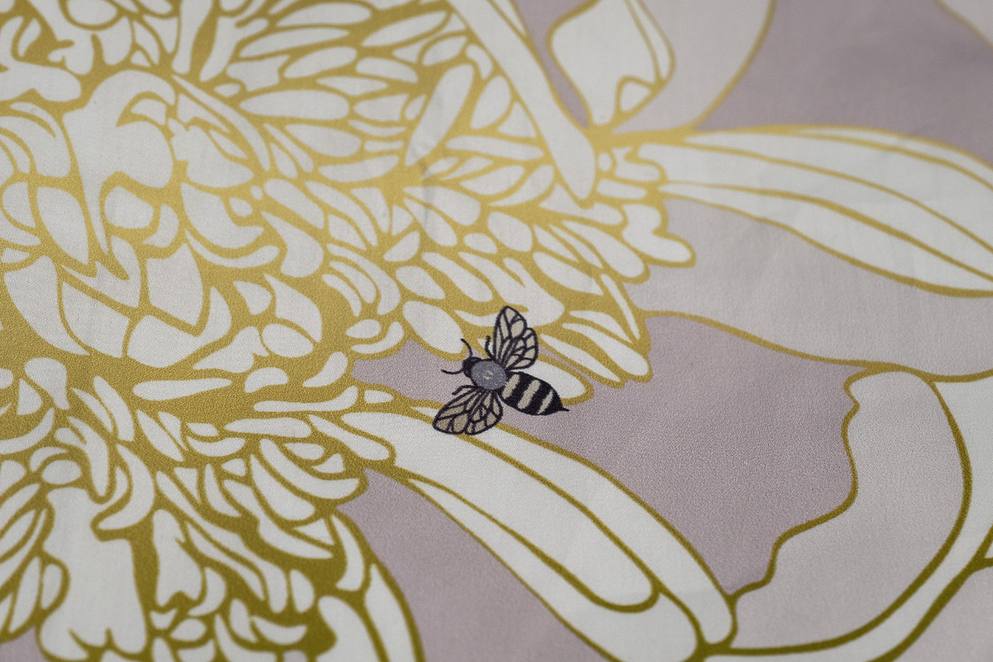 Пододеяльник Пионы серый Garda Decor 130HB-00022