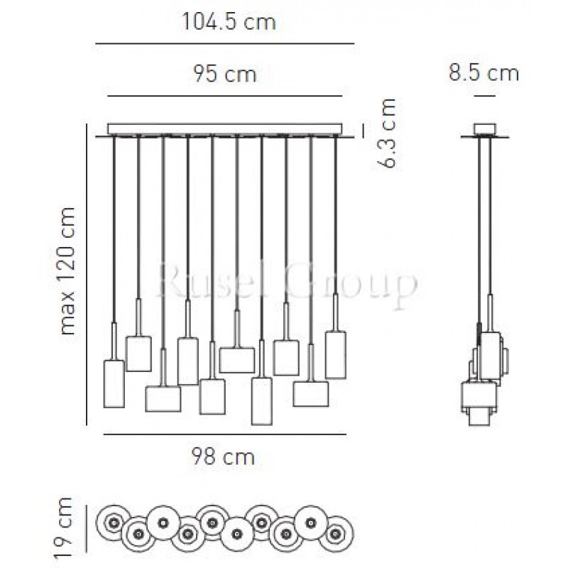 Подвесной светильник Axo Light SPILLRAY SP 10