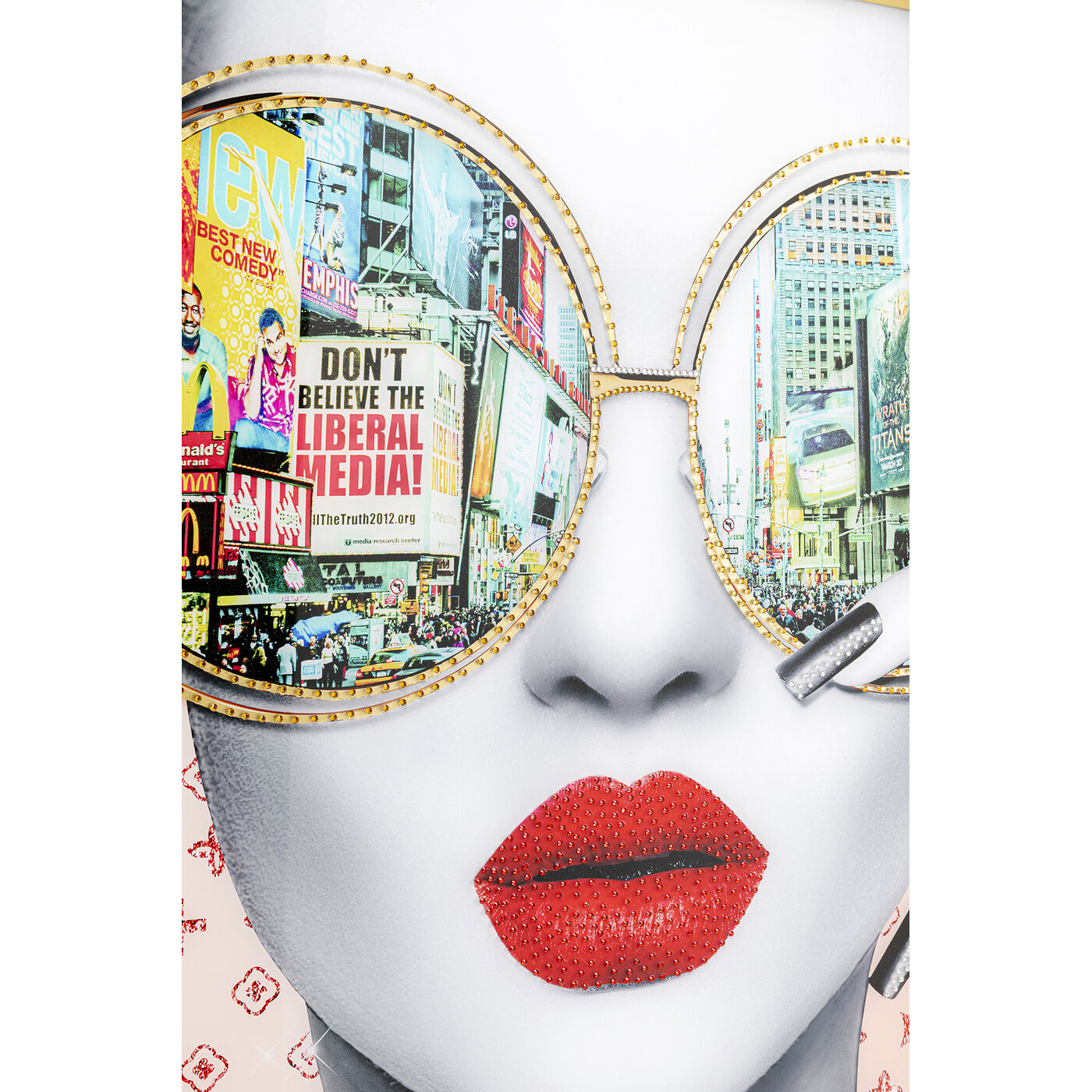 Картина в раме Times Square View 80x80 см KARE 56413