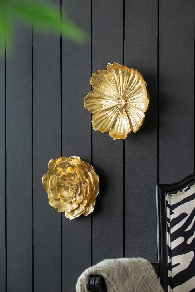 Декор настенный Цветы, набор Glasar 78738-GOLD-DS