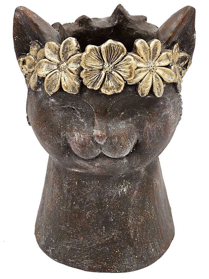 Кашпо Голова кошки Glasar B5532