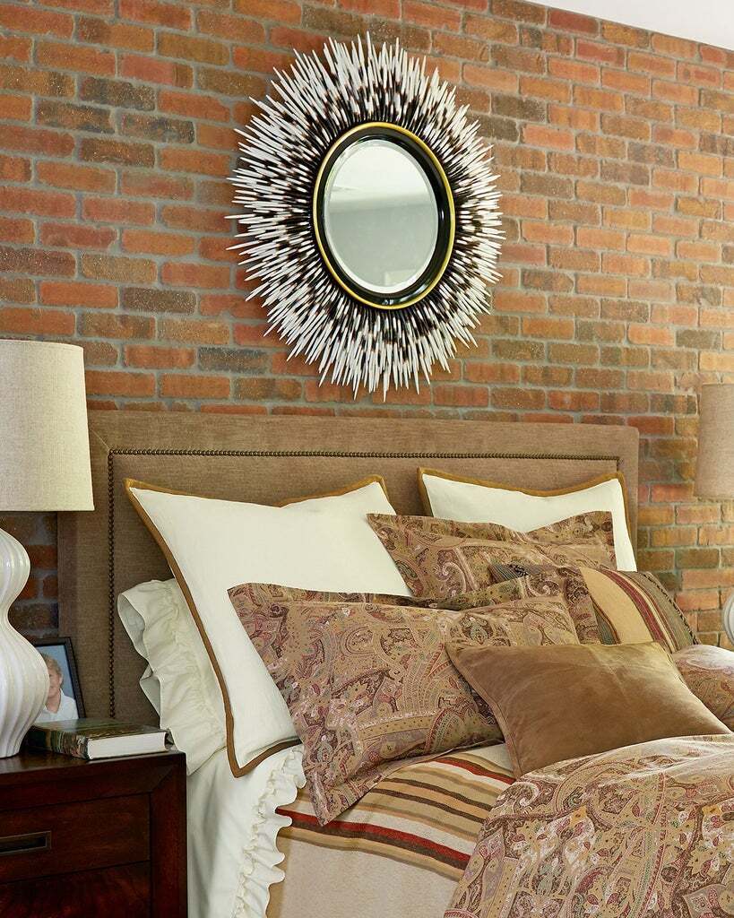 Круглое настенное зеркало Ларс Louvre Home LHMF720BGW