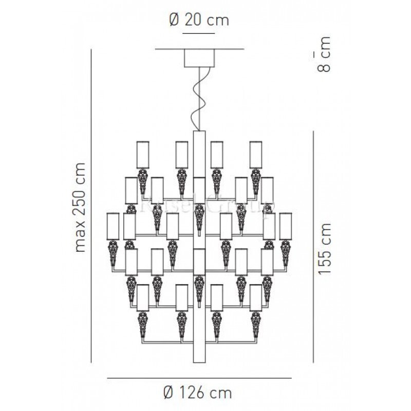 Люстра Axo Light SUBZERO SP 50