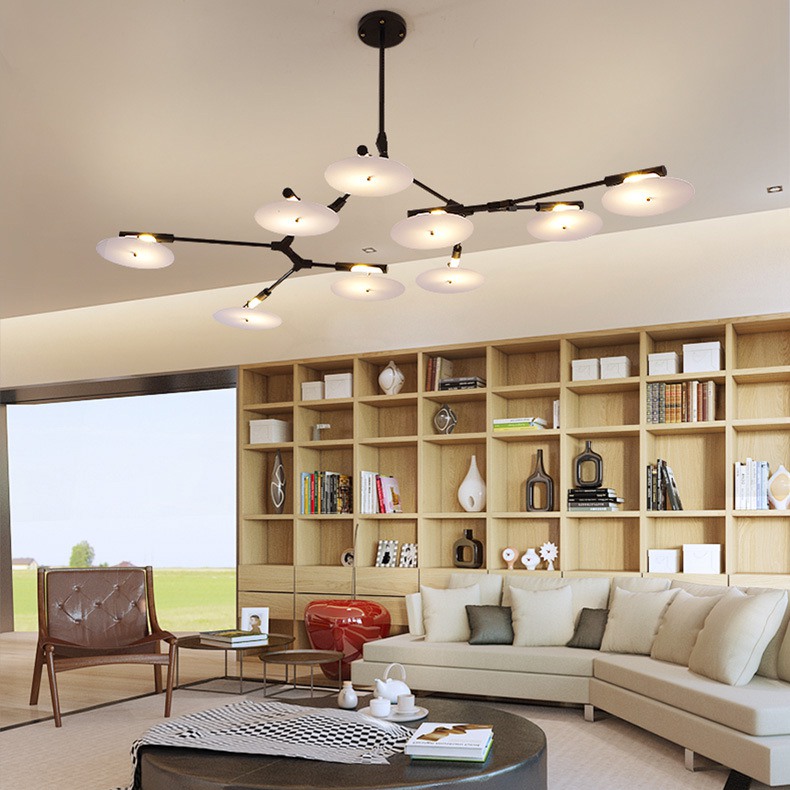 Подвесная люстра DISCS D254 Black by ImperiumLoft