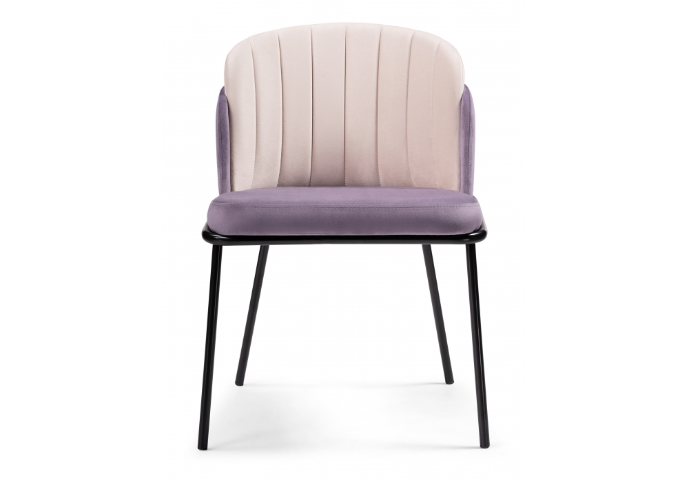 Стул Woodville Сиолим сливовый / кремовый / черный глянец 494469