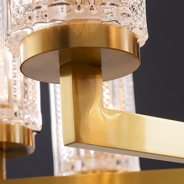 Потолочная люстра ADELEINE L8 Brown by ImperiumLoft