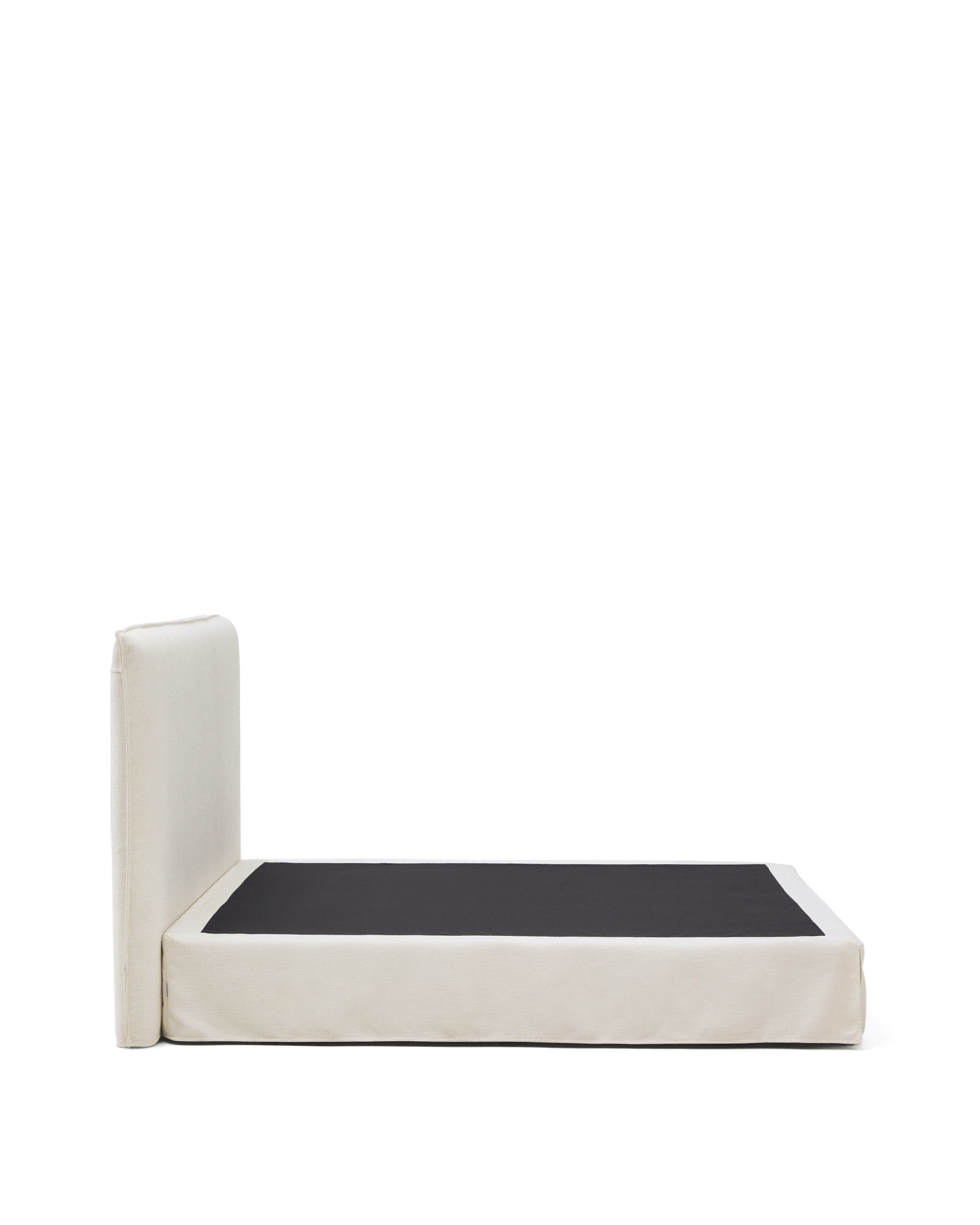 Кровать Jaira из белого шенилла со съемным чехлом для матраса 180x200 см La Forma 447727