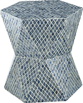 Столик акцентный с отделкой раковинами устриц Glasar 49926