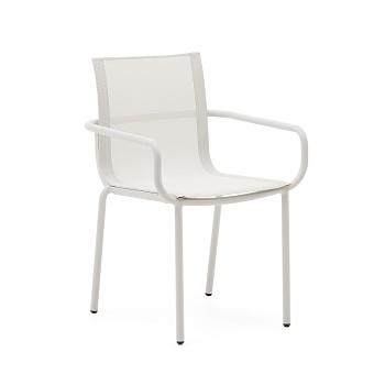 Galdana Штабелируемый садовый стул из белого алюминия La Forma (ex Julia Grup)