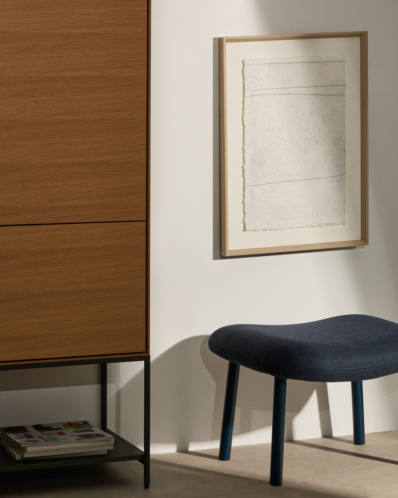 Durkan Абстрактная картина на переработанной бумаге белая 50 x 70 см La Forma (ex Julia Grup)