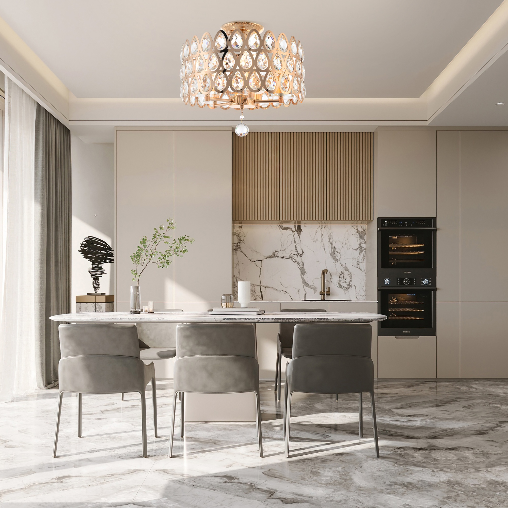 Люстра 371019/5/50/390 GD Arte Milano