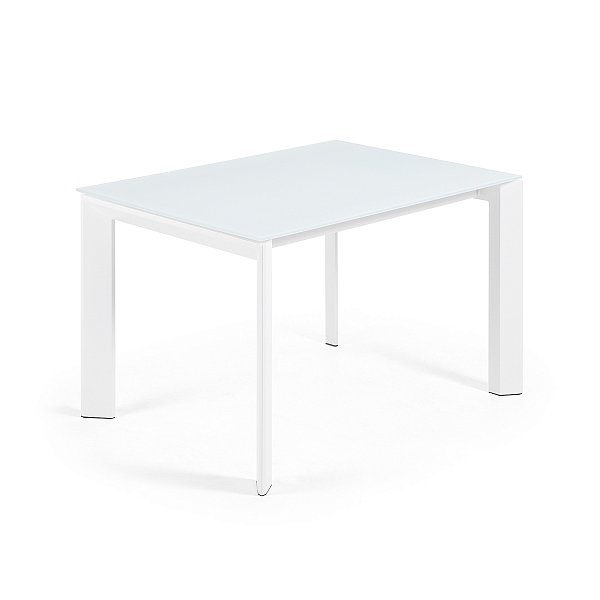 Стол обеденный Atta 120(180)x80 белое стекло La Forma (ex Julia Grup)