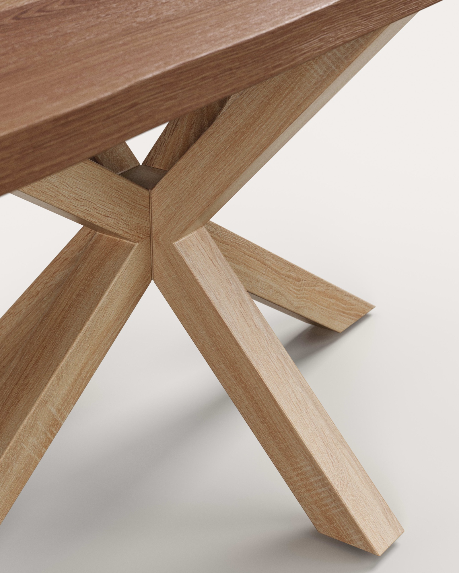 Стол Argo со столешницей из состаренного дуба и металл. ножками с отделкой под дерево 180 x 100 см La Forma (ex Julia Grup)