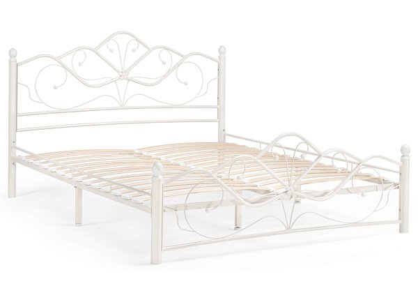 Кровать Woodville Виктори 2 160х200 белая 402993